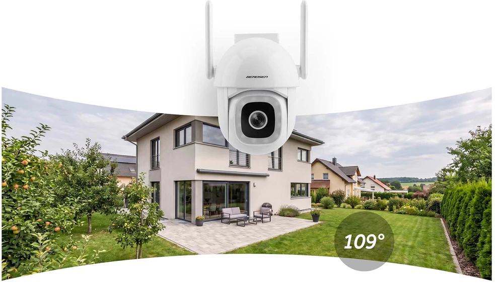Berdsen BD-943 išorinė pasukama 5MP WiFi IP kamera
