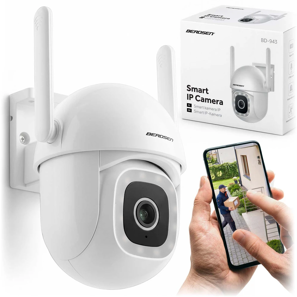 Berdsen BD-943 išorinė pasukama 5MP WiFi IP kamera