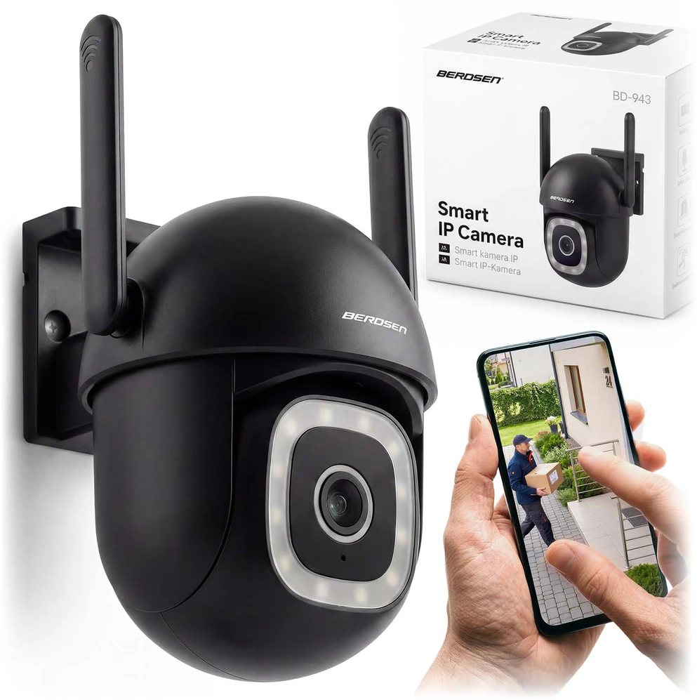 Berdsen BD-943 išorinė pasukama 5MP WiFi IP kamera