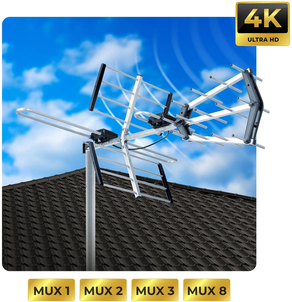 Berdsen BD-950 išorinė kryptinė ultra HD 4K TV antena