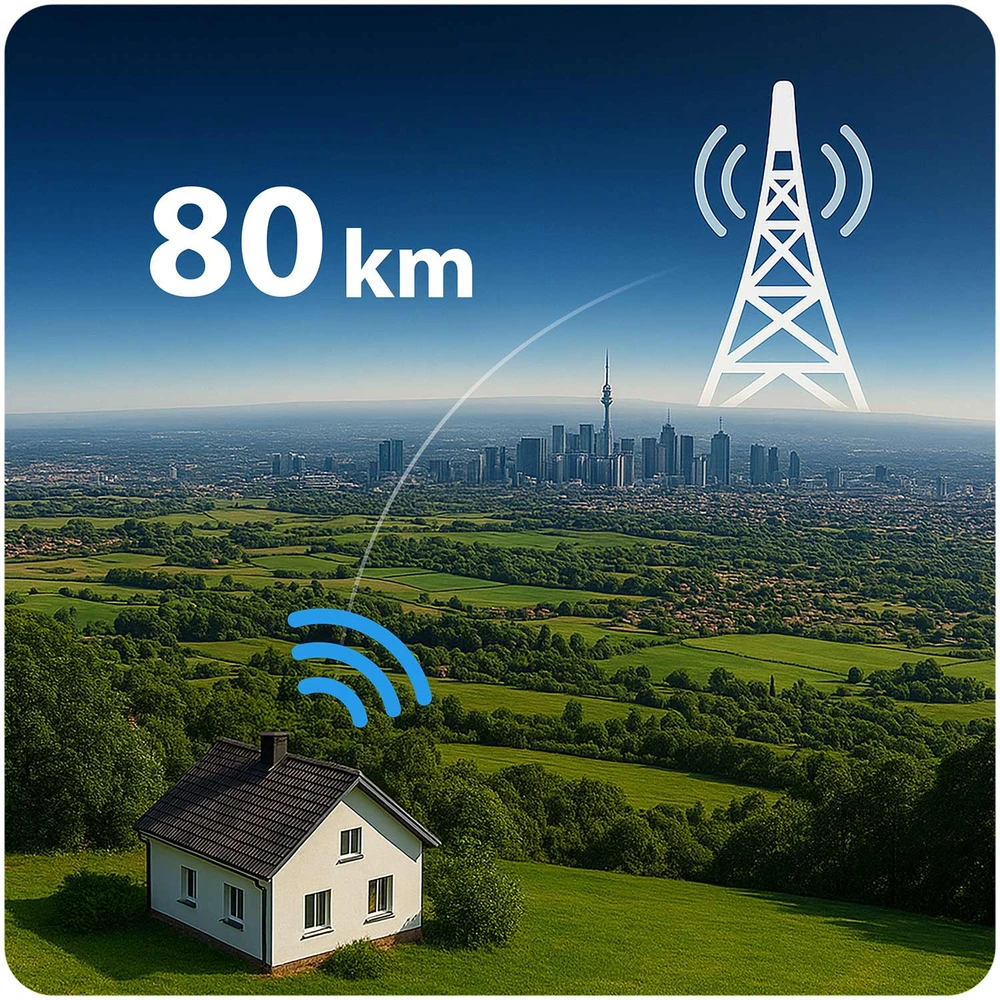 Berdsen BD-955 vidaus ir lauko TV antena Ultra HD 4K balta