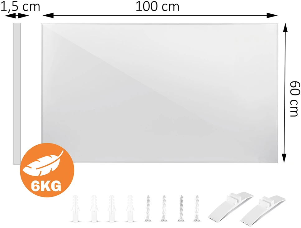 Berdsen Infraraudonųjų spindulių šildytuvas, 600 W spindulinis šildytuvas, energiją taupanti infraraudonųjų spindulių plokštė, greitas šildymas, tylus infraraudonųjų spindulių šildytuvas
