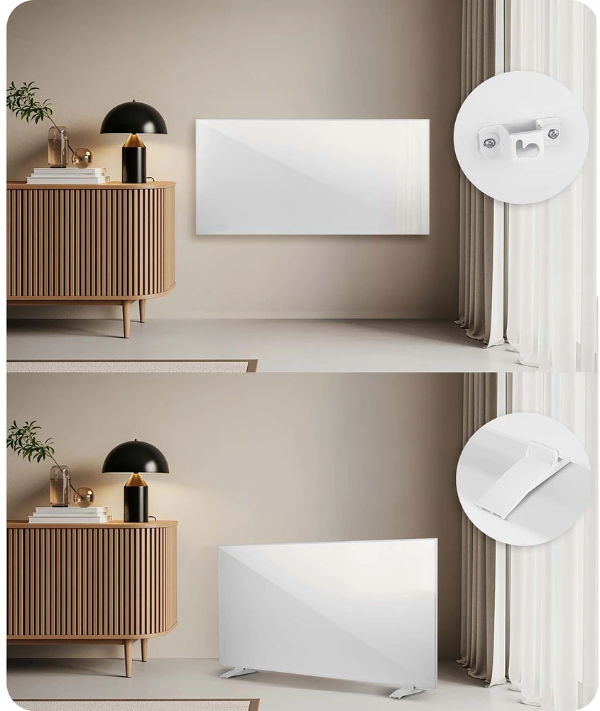 Berdsen Infraraudonųjų spindulių šildytuvas, 720 W infraraudonųjų spindulių panelė, Wi-Fi infraraudonųjų spindulių šildytuvas namams, infraraudonųjų spindulių šildytuvas su nuotolinio valdymo pultu, energiją taupantis infraraudonųjų spindulių šildytuvas