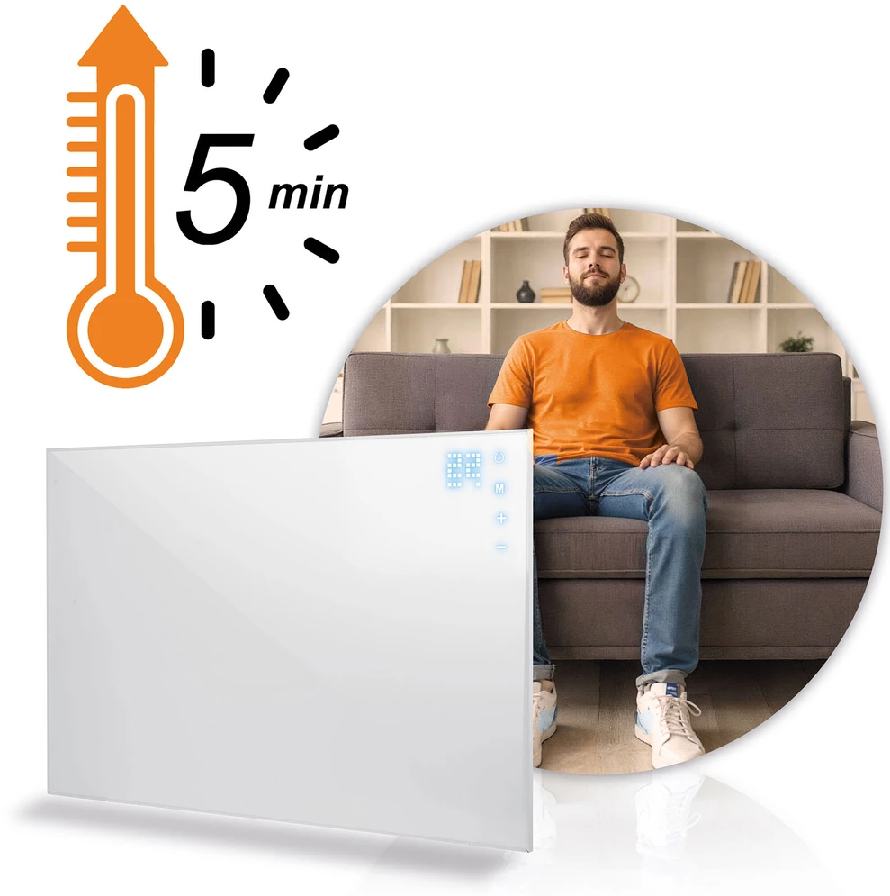 Berdsen BD-987 infraraudonųjų spindulių šildytuvas 800 W su WiFi pulteliu ir programėle