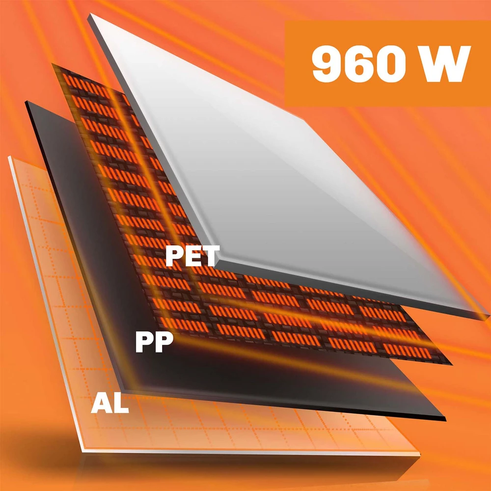 Berdsen BD-988 infraraudonųjų spindulių šildytuvas, 960 W