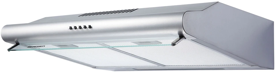 Berdsen Nerūdijančio plieno virtuvės gartraukis, montuojamas po spintele, Inox apdaila, 50 cm virtuvės ištraukimo ventiliatorius, moderni virtuvės ventiliacija