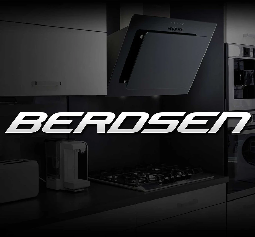 Berdsen BE-90S 90 cm nerūdijančio plieno virtuvės gartraukis
