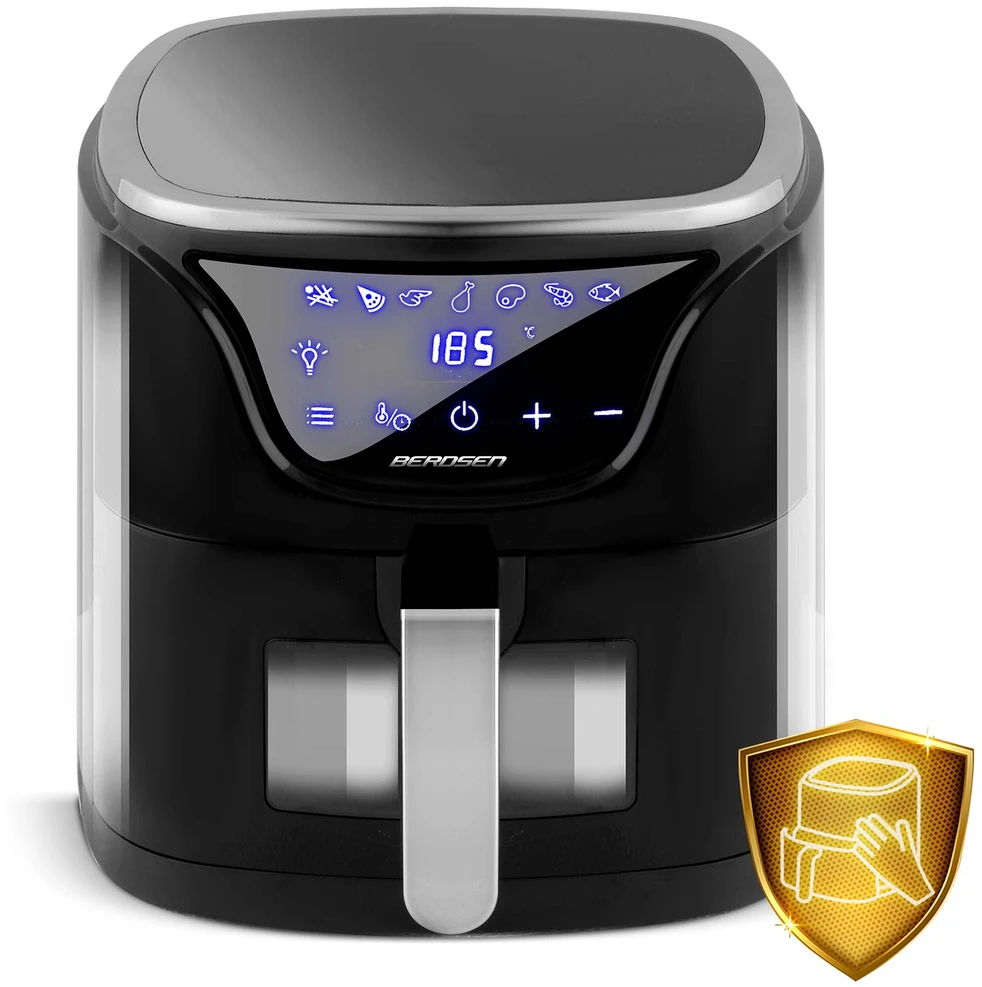 Berdsen Bealiejė gruzdintuvė Air Fryer 5 l BD-652 juodos ir sidabrinės spalvos
