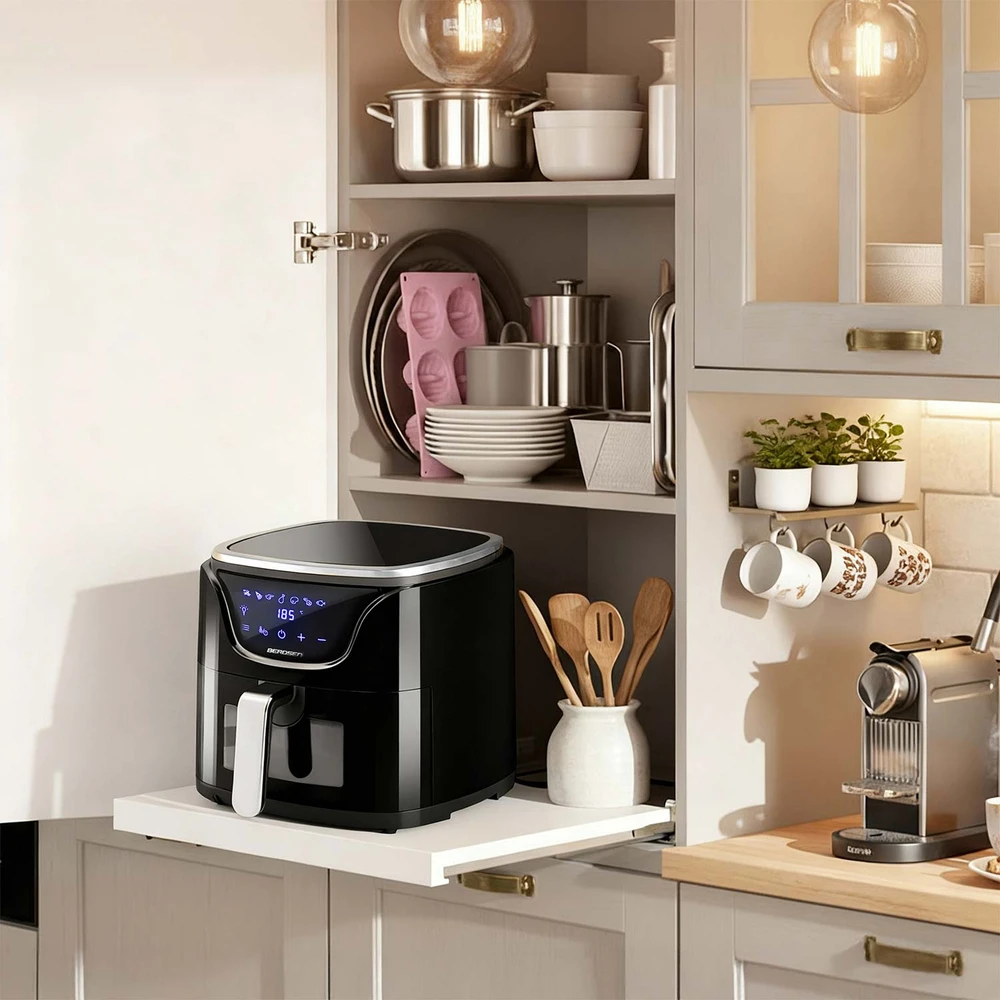 Berdsen Bealiejė gruzdintuvė Air Fryer 5 l BD-652 juodos ir sidabrinės spalvos