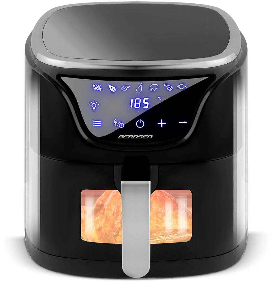 Berdsen Bealiejė gruzdintuvė Air Fryer 5 l BD-652 juodos ir sidabrinės spalvos