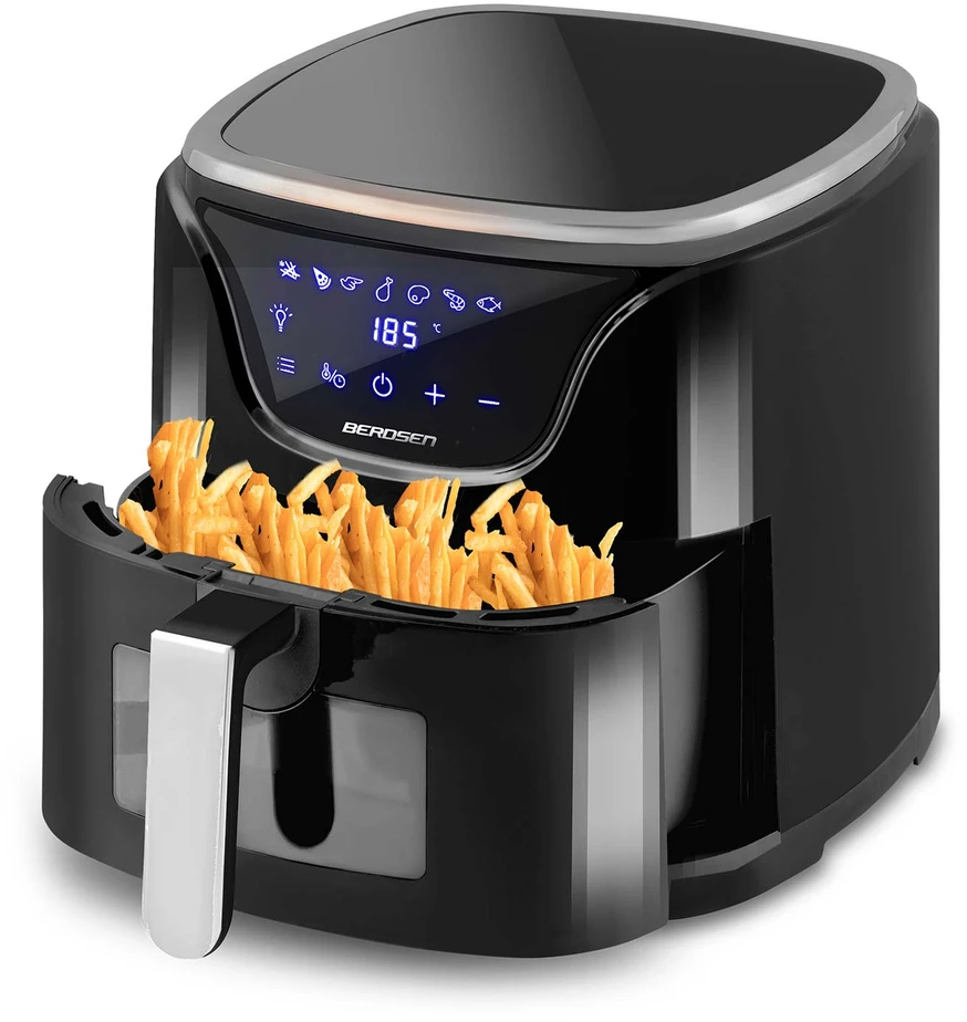 Berdsen Bealiejė gruzdintuvė Air Fryer 5 l BD-652 juodos ir sidabrinės spalvos