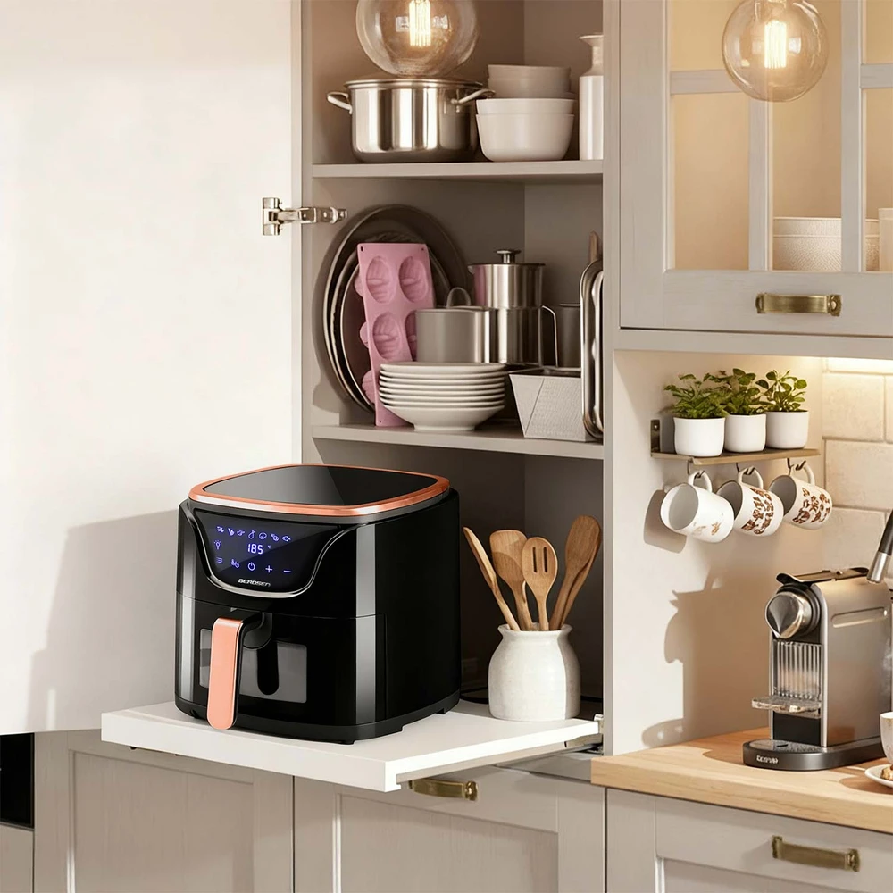 Berdsen Bealiejė oro gruzdintuvė Air Fryer BD-652 juodos ir aukso spalvų