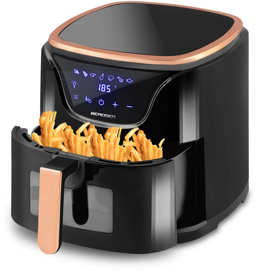 Berdsen Bealiejė oro gruzdintuvė Air Fryer BD-652 juodos ir aukso spalvų