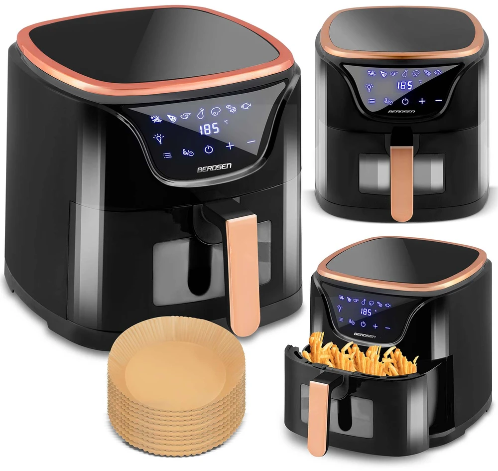 Berdsen Bealiejė oro gruzdintuvė Air Fryer BD-652 juodos ir aukso spalvų