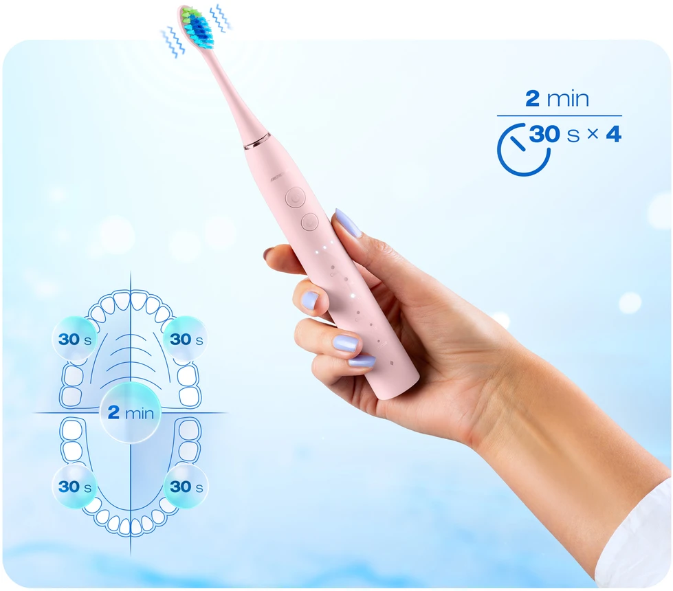 Berdsen Galaxy sonic dantų šepetėlis, rožinis