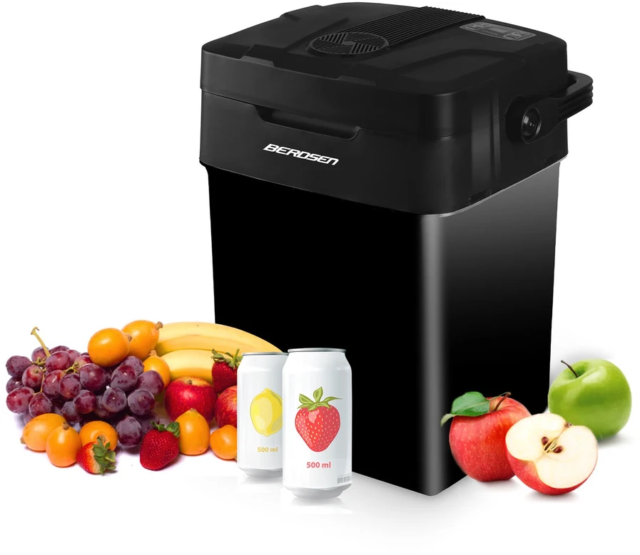 LG „Berdsen Icemax“ 29 litrų kelioninis aušintuvas ECO režimu – juodas