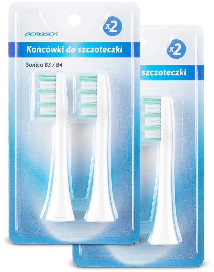 Berdsen Sonic dantų šepetėlio galvutės, 4 vnt.