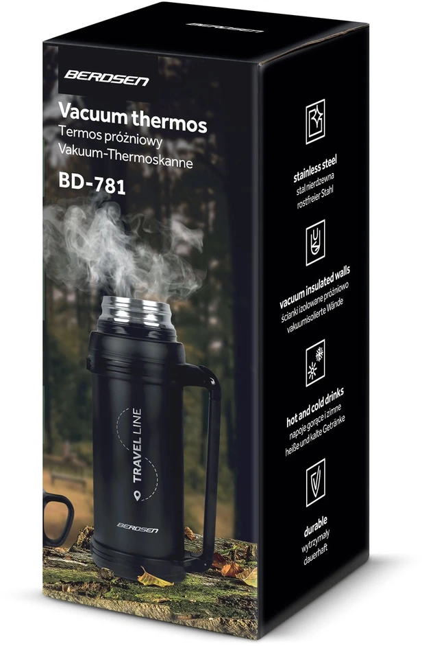 Berdsen Vakuuminis termosas 1500 ml BD-781 juodas