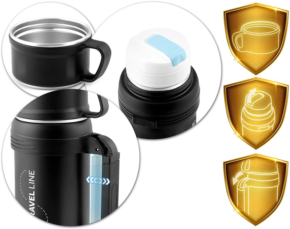 Berdsen Vakuuminis termosas 1500 ml BD-781 juodas