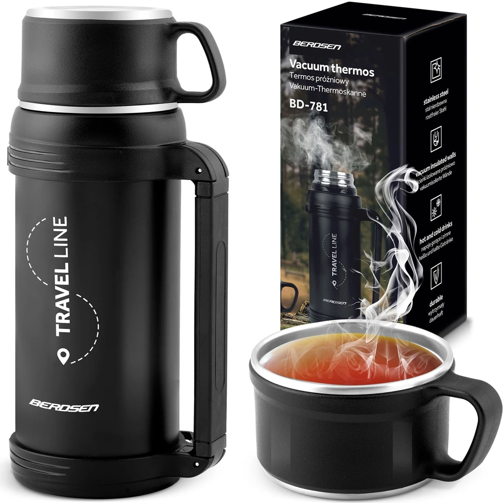 Berdsen Vakuuminis termosas 1500 ml BD-781 juodas