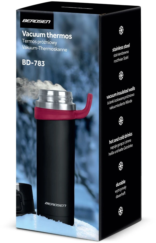 Berdsen Vakuuminis termosas 450 ml BD-783 juodas