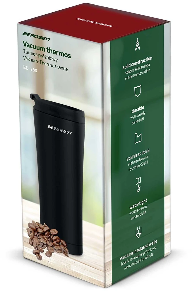 Berdsen Vakuuminis termosas 470 ml BD-785 juodas