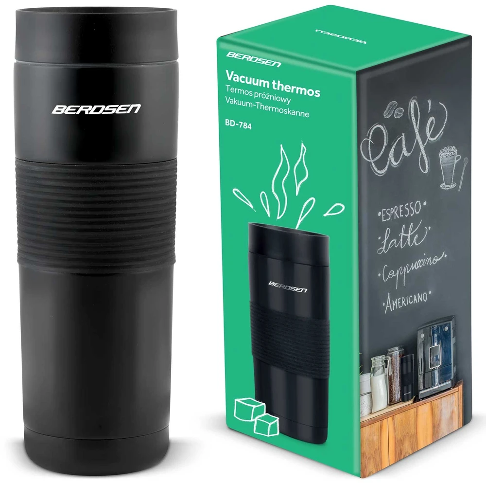 Berdsen Vakuuminis termosas 590 ml BD-784 juodas