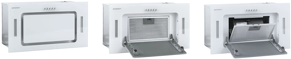 Berdsen Virtuvinis gartraukis po spintele 52 cm baltas BE-52A