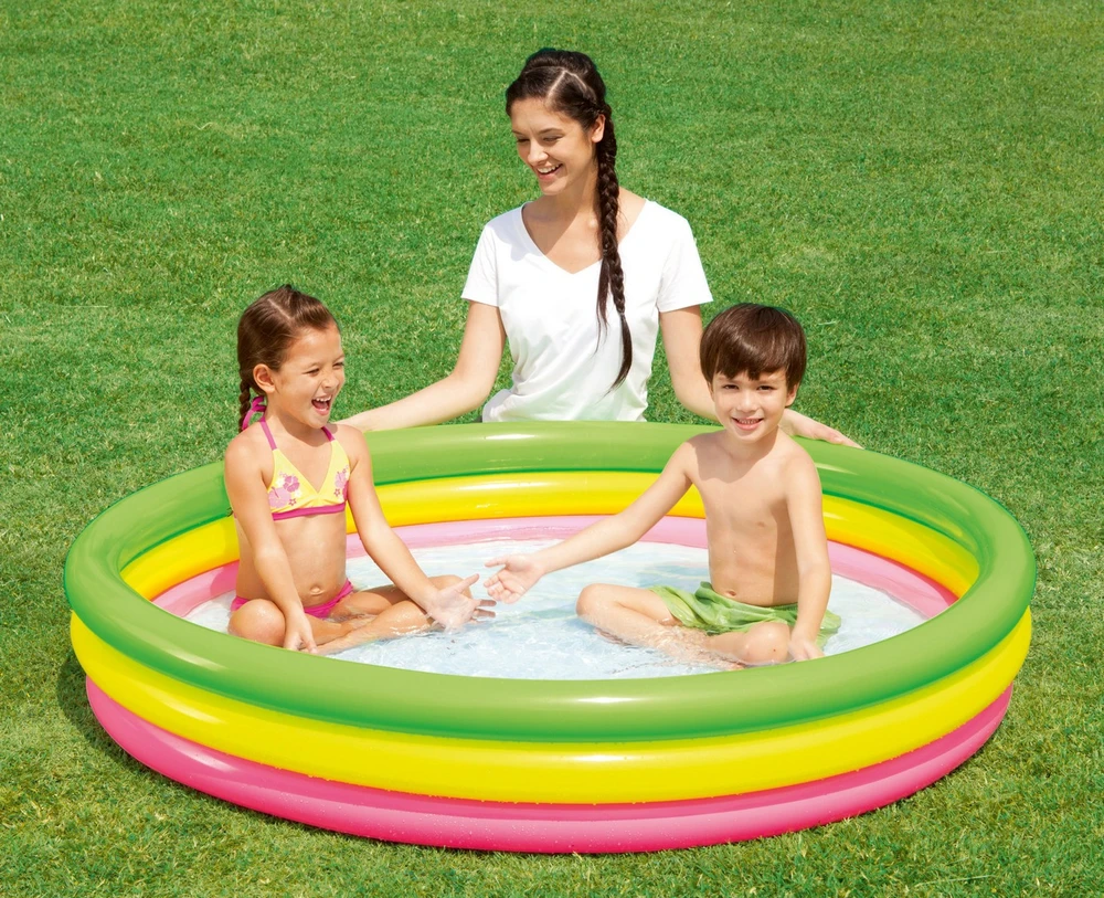 BESTWAY pripučiamas baseinas RAINBOW 152 cm x 30 cm (51103)