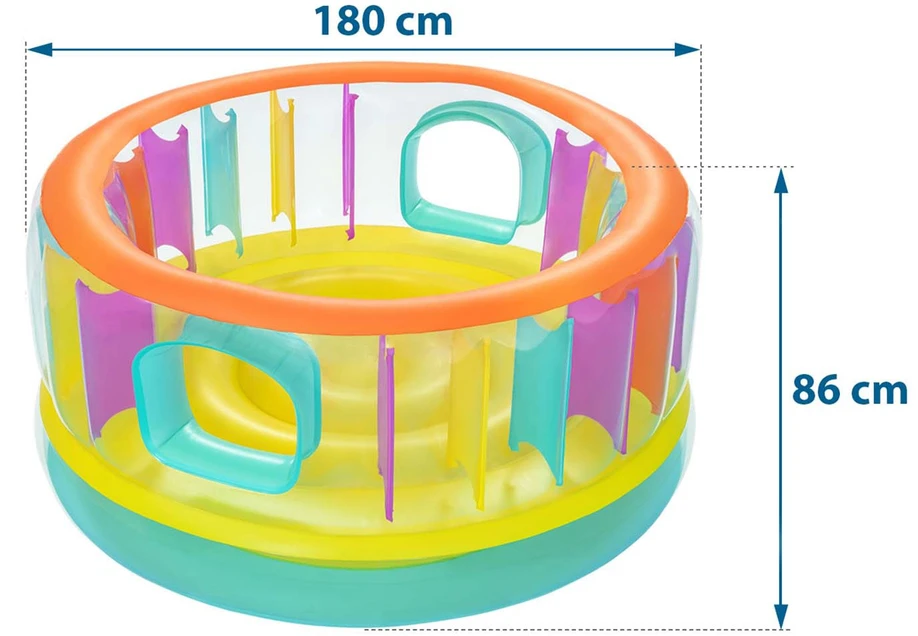 Pripučiamas batutas Bestway BounceJam, 180 x 86 cm