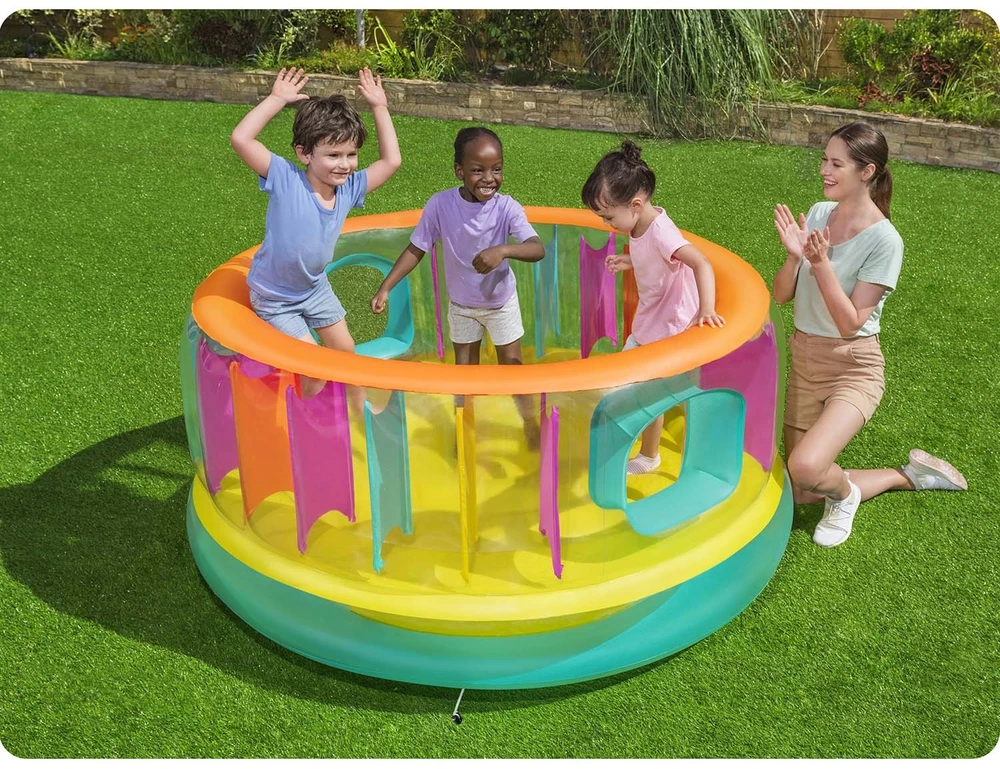 Pripučiamas batutas Bestway BounceJam, 180 x 86 cm