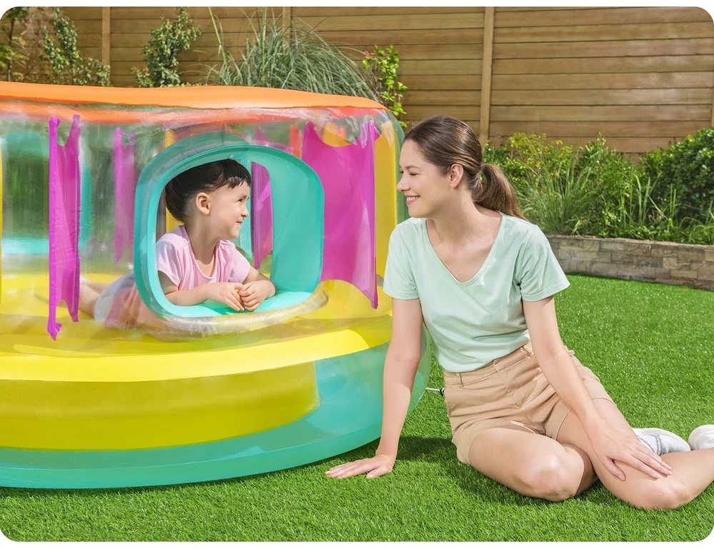 Pripučiamas batutas Bestway BounceJam, 180 x 86 cm