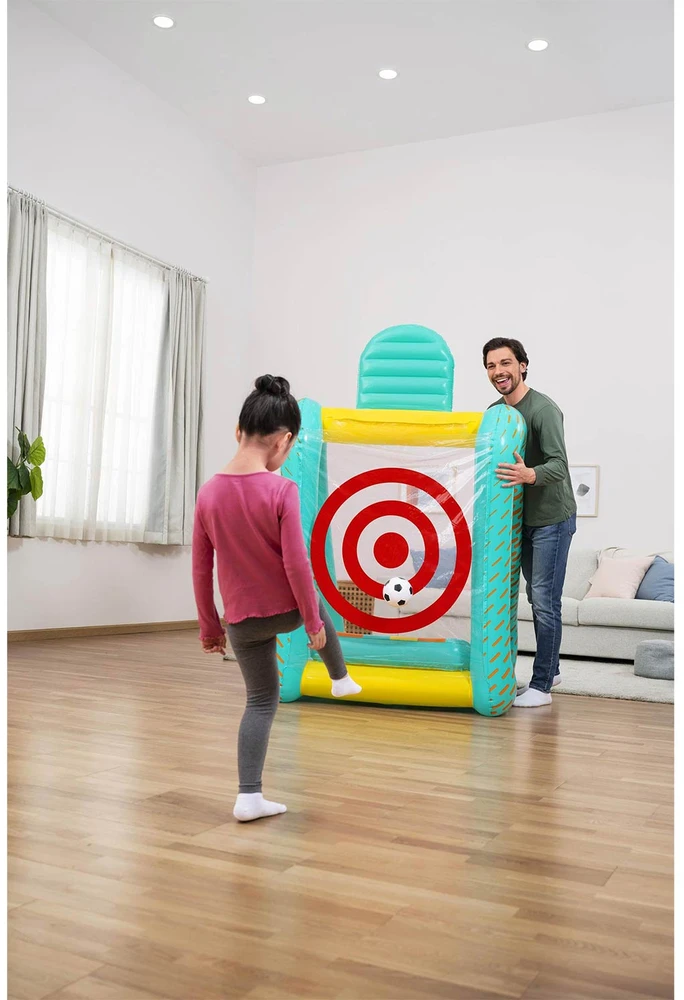 Bestway 3 viename sodo žaidimas krepšinis + futbolas + vartai 127x109x178cm 52813