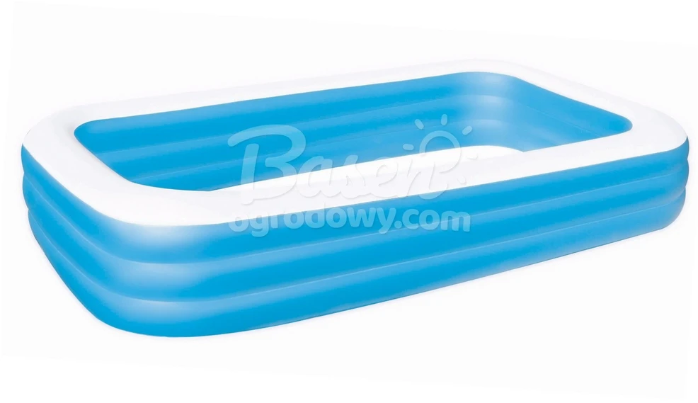 Bestway Šeimos pripučiamas baseinas, stačiakampis irklavimo baseinas, su dangčiu, 305 x 183 x 56 cm, didelis sodo baseinas, vaikų vasaros baseinas