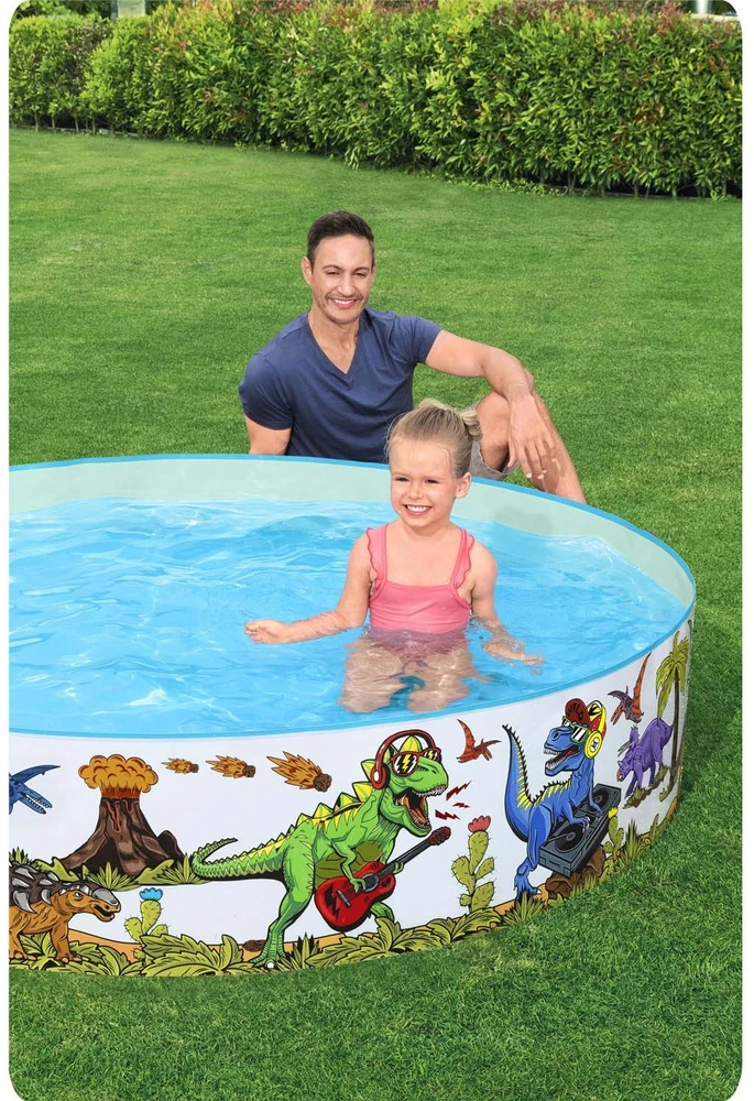 BESTWAY baseinas Dinosaur Fill'N Fun 2,44mx A46cm, 55001