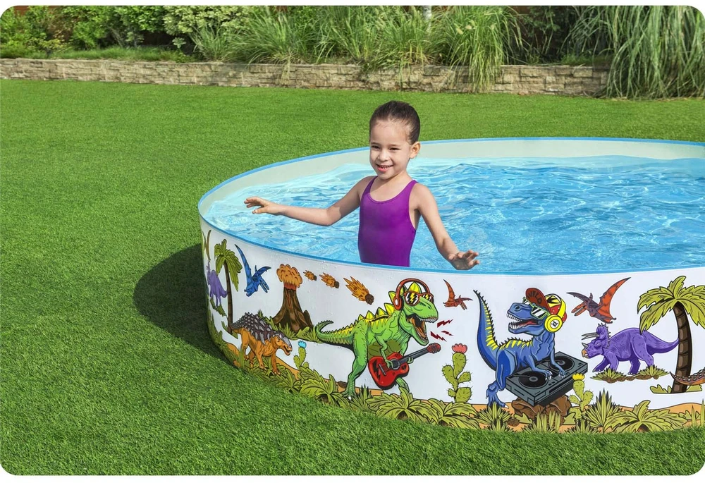 BESTWAY baseinas Dinosaur Fill'N Fun 2,44mx A46cm, 55001