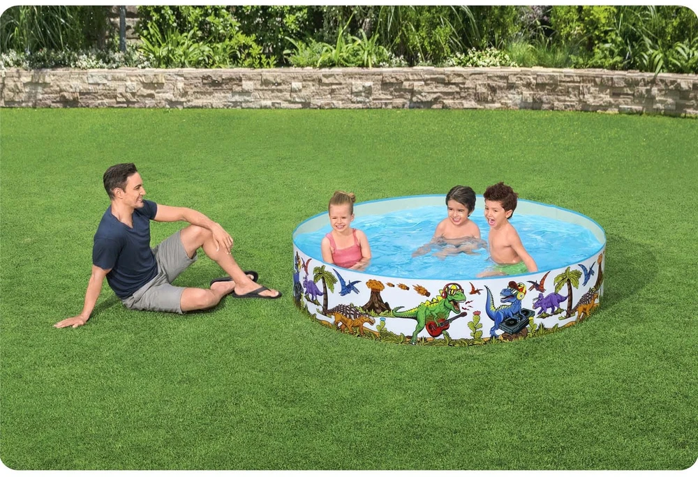 BESTWAY baseinas Dinosaur Fill'N Fun 1.83m x H38cm, 55022