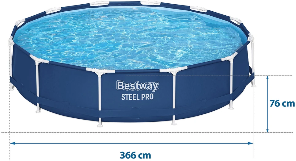 „Bestway Steel Pro“ kriauklės 366 x 76 cm