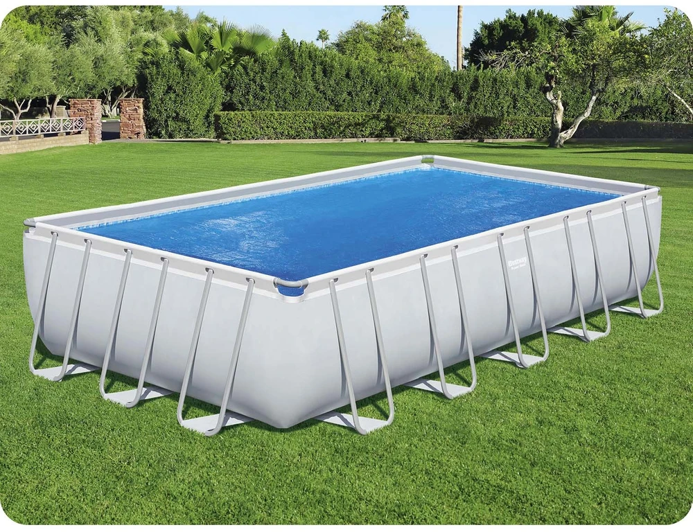 Bestway Baseino uždangalas Flowclear, mėlynas, 703x336cm, stačiakampis