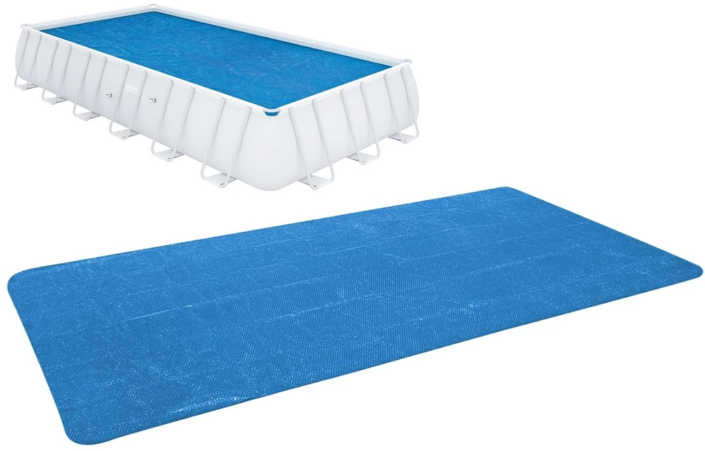 Bestway Baseino uždangalas Flowclear, mėlynas, 703x336cm, stačiakampis