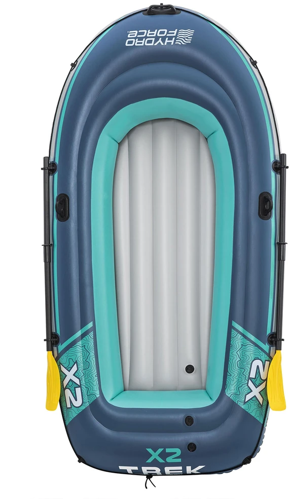 Pontonas TREK X2, 232 cm x 118 cm + BESTWAY aksesuaras
