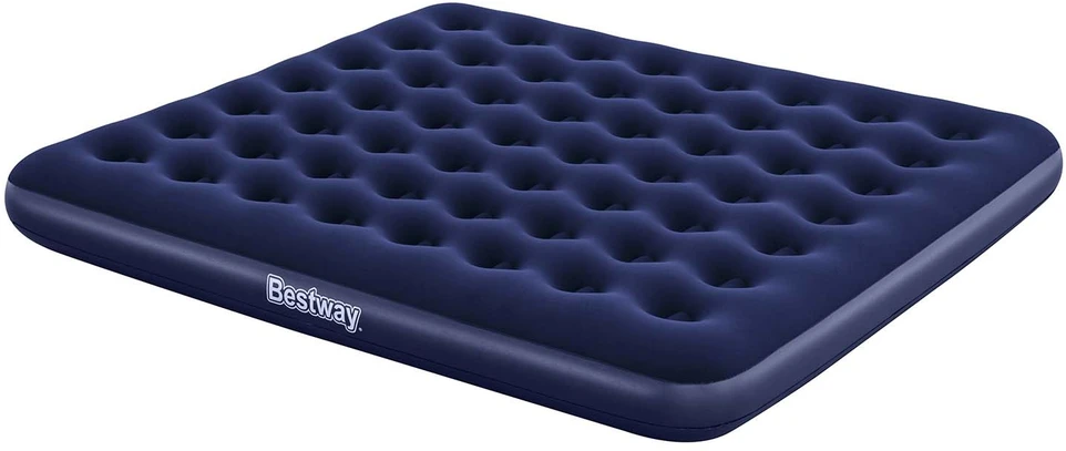 Pripučiamas čiužinys 203x183x22 cm su stūmokliniu pompa Bestway 67004