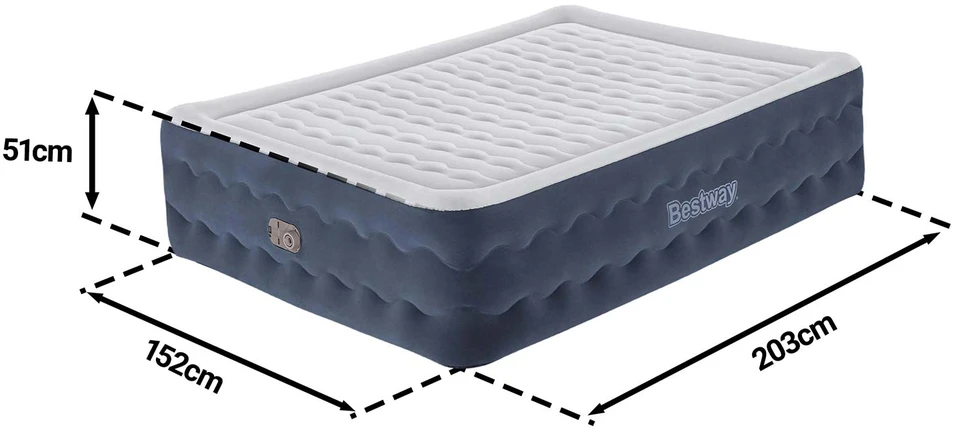 „Bestway 2“ asmenų karalienė „Tritech Truleisure“ oro čiužinys 203x152x51cm 6716p
