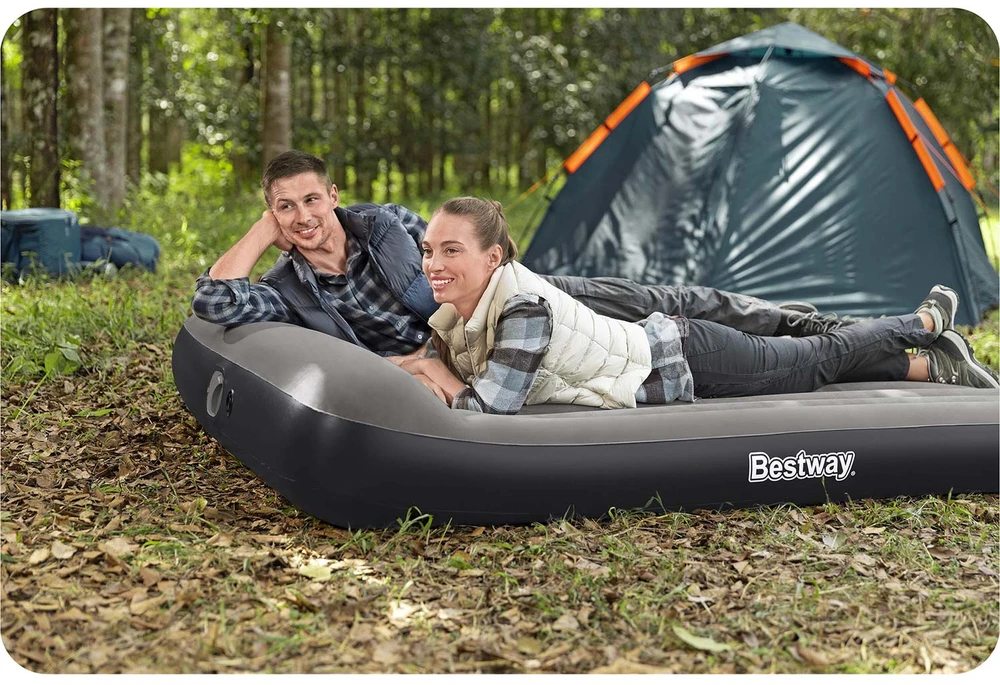 Pripučiamas čiužinys Bestway 150 x 203 x 30 cm su USB pompa