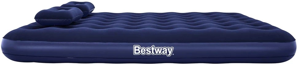 TOP KOMPLEKTAS! Bestway Pavillo dvigulis čiužinys su pompa ir 2 pagalvėlėmis 2.03m x 1.52m x 22cm