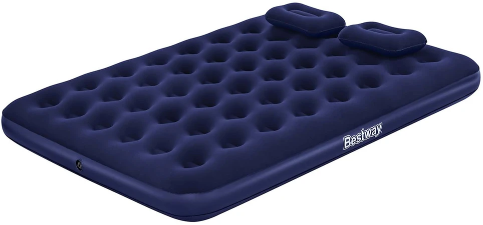 TOP KOMPLEKTAS! Bestway Pavillo dvigulis čiužinys su pompa ir 2 pagalvėlėmis 2.03m x 1.52m x 22cm