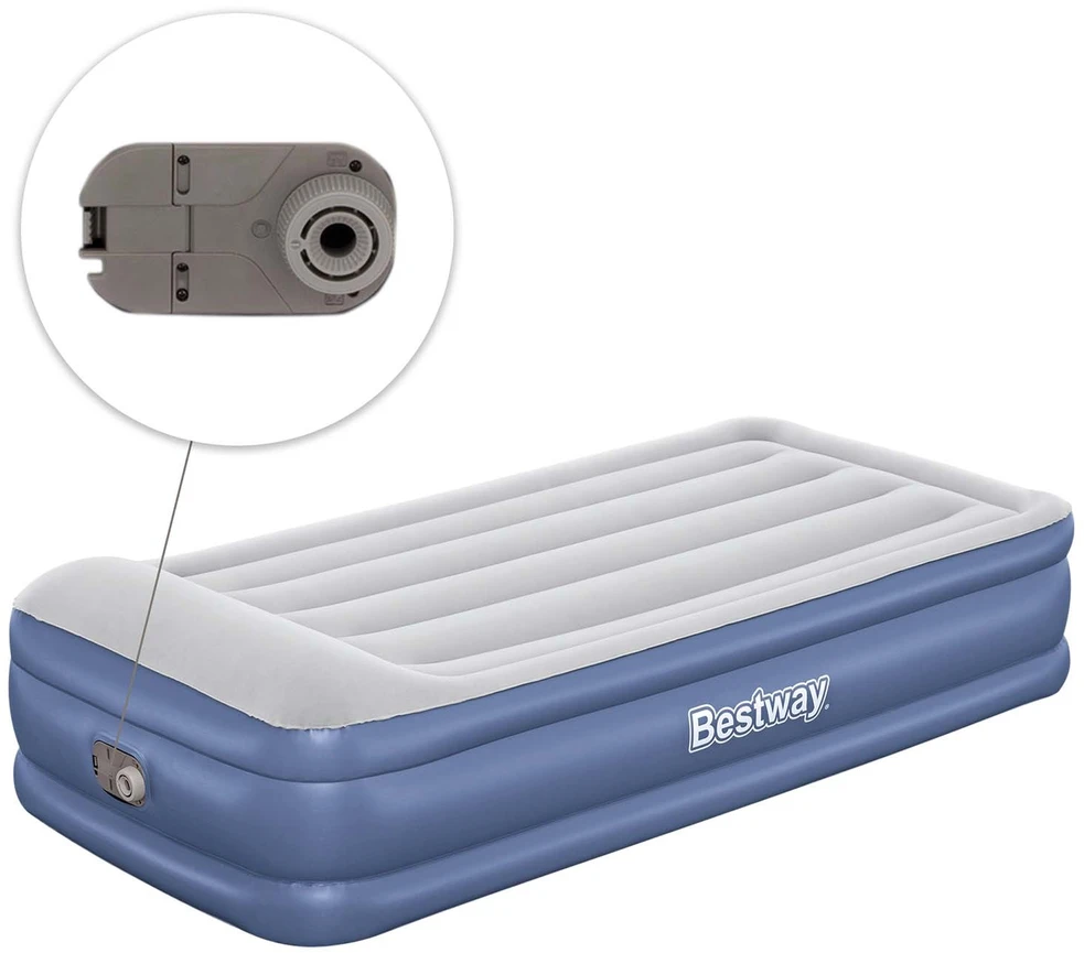 Pripučiamas čiužinys 191x97x46 cm su įmontuotu elektriniu siurbliu Bestway 67628