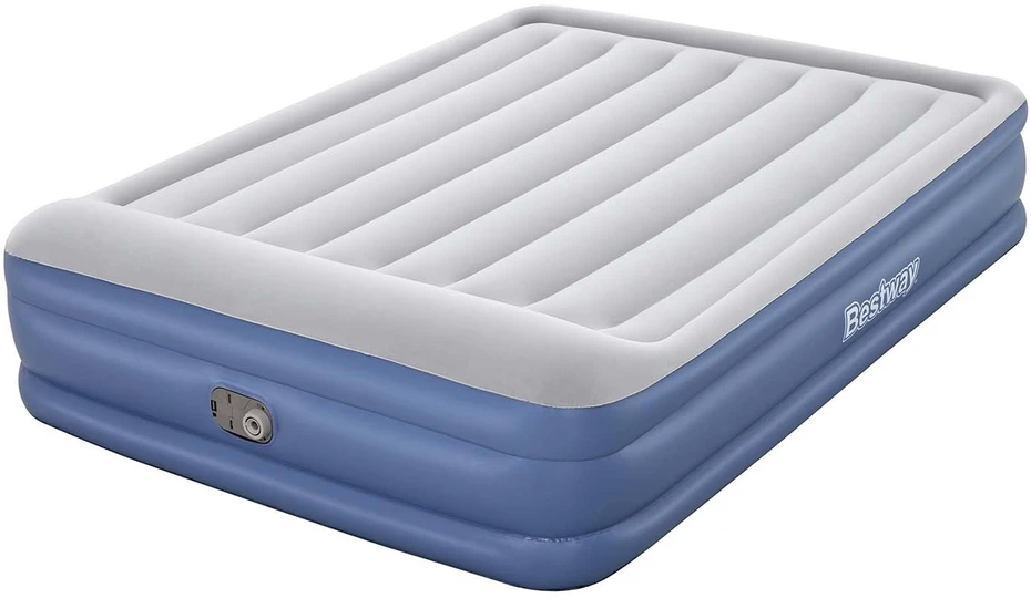 Bestway 67630 pripučiamas čiužinys 203x152x46 cm su integruota elektrine pompa