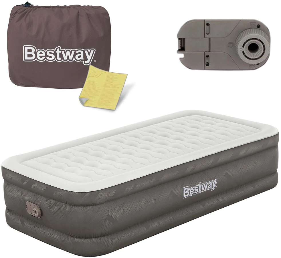 Bestway 69048 pripučiamas čiužinys 191x97x46 cm su integruota elektrine pompa
