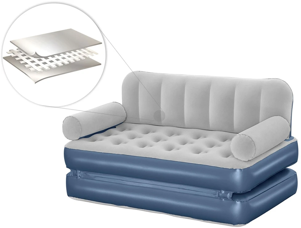 Bestway Pripučiama 3-1 poilsio sofa, pilkos spalvos